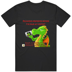 Church Of The Basement Dragon Design 2 Mens Vintage T Shirt