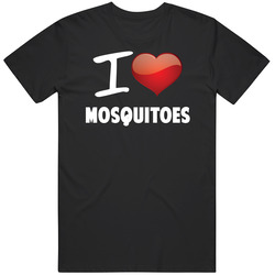 I Heart Love Mosquitoes Animal Mens Vintage T Shirt