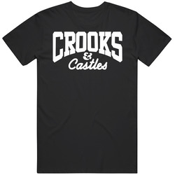 Croock Castles Black Mens Vintage T Shirt