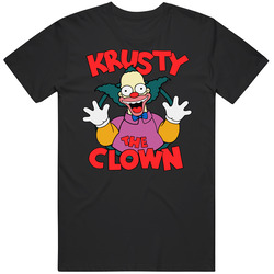 The Simpsons Krusty The Clown Mens Vintage T Shirt
