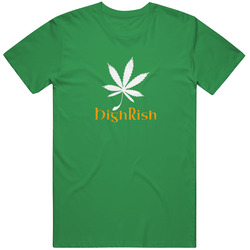Highrish Irish Marajuana St Patrick's Day Funny Mens Vintage T Shirt