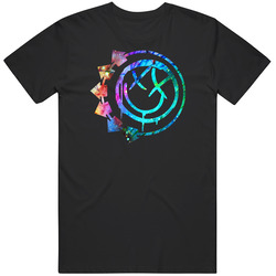 IRW blink 182 logo T Shirt Men (black) Mens Vintage T Shirt