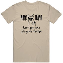 Mama Llama Aint Got Time For Your Drama Mother Day Gift Mens Vintage T Shirt