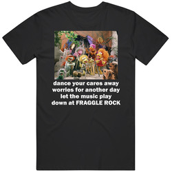 Fraggle Rock Song Television Show Puppets Mens Vintage T Shirt