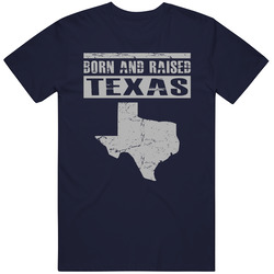 Texas Born and Rasied Vintage T Shirt - Texas is My Home State Mens Vintage T Shirt