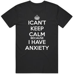 Anxiety - Black Mens Vintage T Shirt