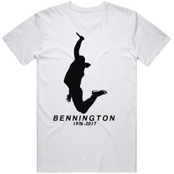 Linkin Park Chester Bennington Jumping Singing 1976-2017 Fan Mens Vintage T Shirt