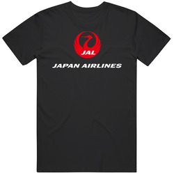 Jal Japan Airlines Logo 3 Mens Vintage T Shirt