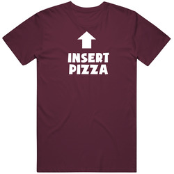 Insert Pizza Mens Vintage T Shirt