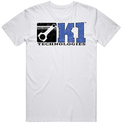 K1 Technologies Automobile Car Truck Motorcycle Auto Parts Cool Distressed Style Brand Logo Emblem Mens Vintage T Shirt