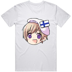 Hetalia Axis Powers Finland C09 Mens Vintage T Shirt