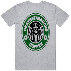 Death Starbucks Coffee Darthvader Starwars Fan Mens Vintage T Shirt