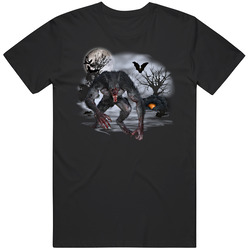 Werewolf's Den Gothic Mens Vintage T Shirt