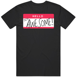 Hello Im Awesome Wrestling Mens Vintage T Shirt