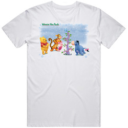 Christmas Winnie The Pooh Mens Vintage T Shirt