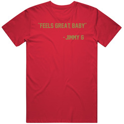 Jimmy Garoppolo Feels Great Baby San Francisco Football Fan V2 Mens Vintage T Shirt