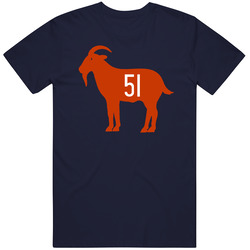 Dick Butkus Goat 51 Chicago Football Fan Mens Vintage T Shirt