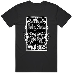 Rolling Stones Inspired Wild Horses Vintage Style 1970s Tribute Cotton Classic T Shirt