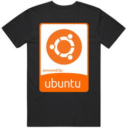 A Ubuntu Powered Lo17276 Cotton Classic T Shirt