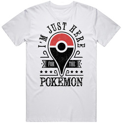 Imjusthereforthepokemon_white Cotton Classic T Shirt