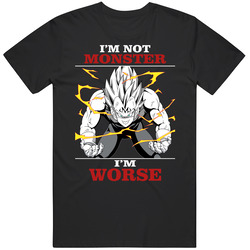 Vegeta Monster Hitam Cotton Classic T Shirt