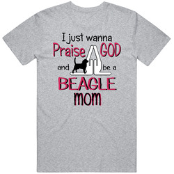 Praise God Beagle Mom Cotton Classic T Shirt