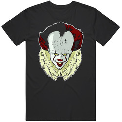 Pennywise The Dancing Clown It Stephen King Horror Movie Black 4 Cotton Classic T Shirt