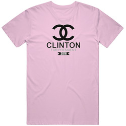 Hillary Clinton Couture Black Cotton Classic T Shirt