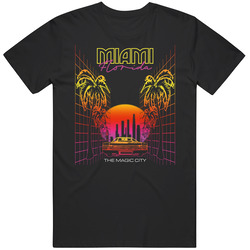 Miami Vaporwave Cotton Classic T Shirt