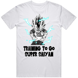 Training Sp Saiyan Vegeta 2 White Cotton Classic T Shirt