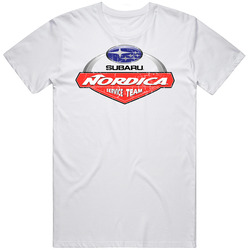 Subaru Nordica Service Team Automobile Car Truck Motorcycle Auto Parts Cool Distressed Style Brand Logo Emblem Cotton Classic T Shirt
