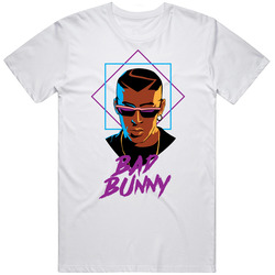 Bad Bunny Cartoon Latin Music Bad Bunny Fan Cotton Classic T Shirt