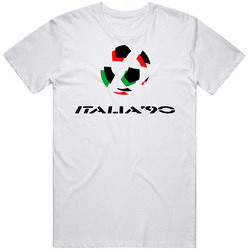 1990 Italia World Cup Logo Cotton Classic T Shirt