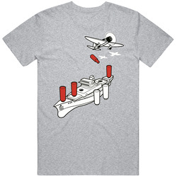 Battleship Funny Bomb Run Airplane Cotton Classic T Shirt