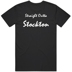 Stockton Straight Outta Gangsta Stockton Custom Cotton Classic T Shirt