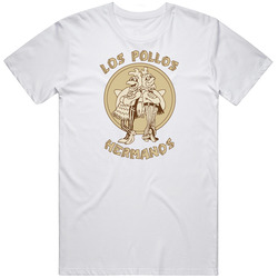 Los Pollos White Cotton Classic T Shirt
