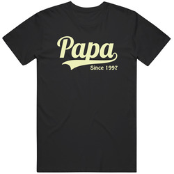Papa Since 1997 Cotton Classic T Shirt
