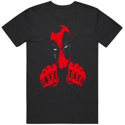 Deadpool Movie T Shirt Love Taco Fist Bump Funny Parody Official Unisex Apparel Cotton Classic T Shirt