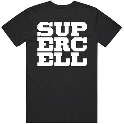 Supercell Black Cotton Classic T Shirt