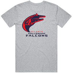 Atlanta Millenium Falcons Star Wars Starwars Nfl Football Funny Joke Cotton Classic T Shirt