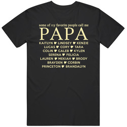 Papa For Mandy Cotton Classic T Shirt