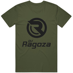 Military Green Black Logo Cotton Classic T Shirt