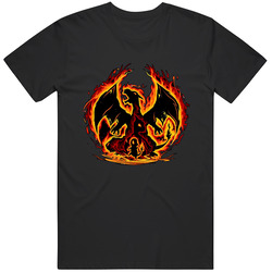 Charizard Fire Evolutions Cotton Classic T Shirt