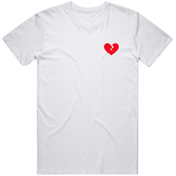 Broken Heart Red Cotton Classic T Shirt