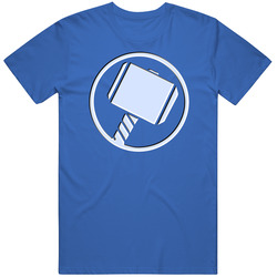 Thor Mjolnir Hammer Crest Marvel Cotton Classic T Shirt