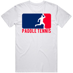 Paddle Tennis Silhouette Fun Major League Sports Parody Cotton Classic T Shirt