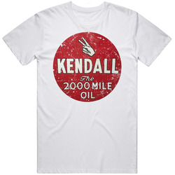 Kendall Oil Distressed Cotton Classic T Shirt