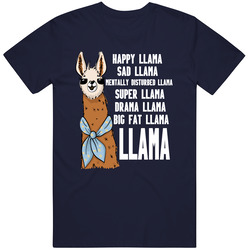 Llama Crazy Cotton Classic T Shirt
