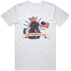 July 4th Newfie Cotton Classic T Shirt