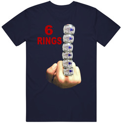 New England Patriots 6 Rings 2018 Champions Nfl Cheap Cotton Classic T Shirt